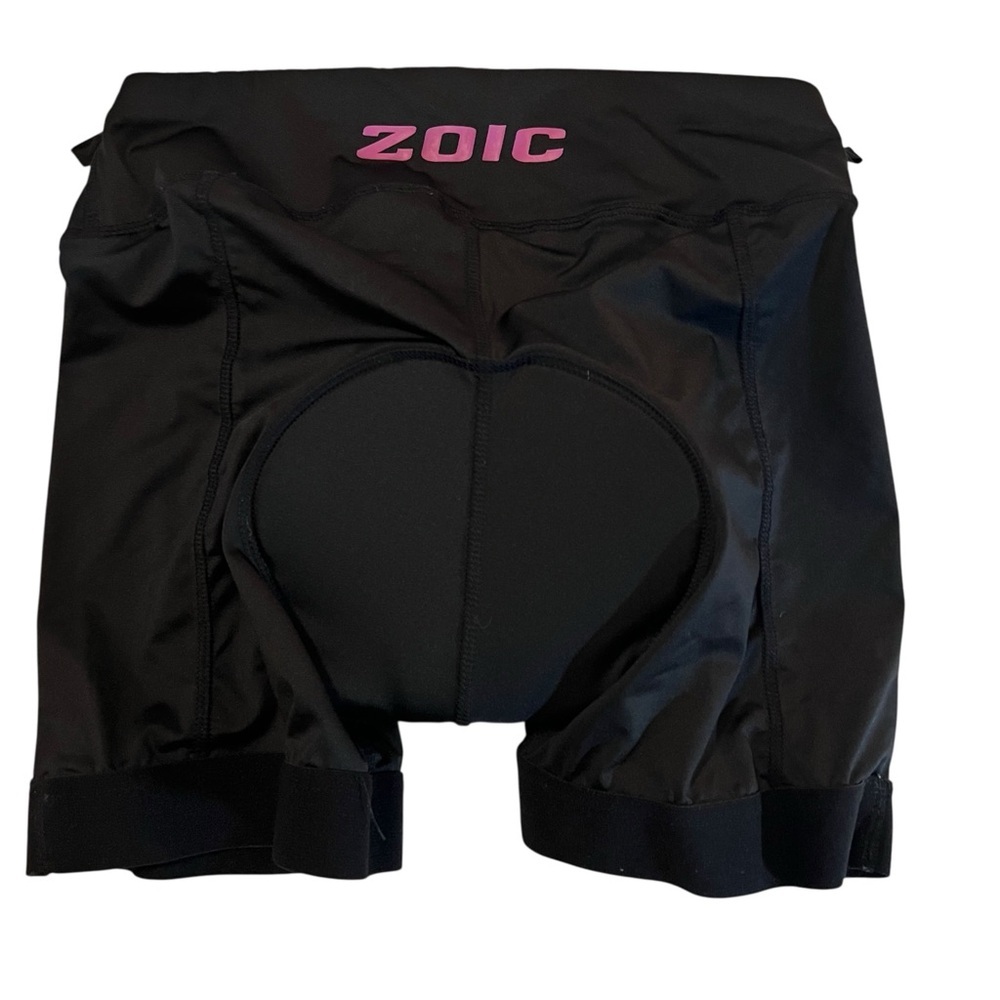 Zoic Black Cycling Shorts Cycling Padded Bike Shorts Liner Black Stretch medium